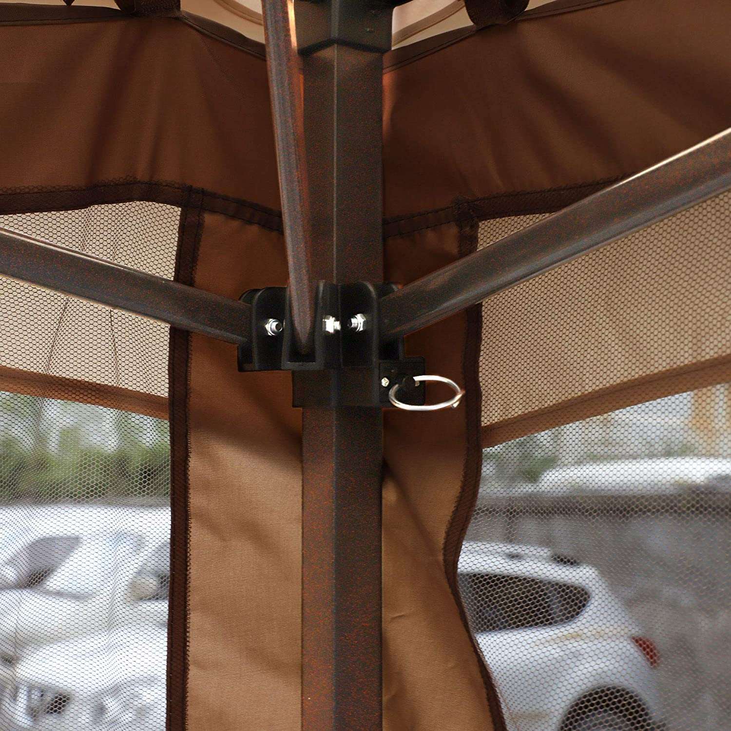 10X10 Outdoor Pop up Canopy Tent Height Adjustable Gazebo for Patio,Garden,Backyard Sun Shelter