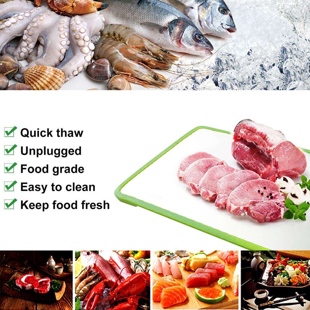 Automatic Thawing Plate Cutting Board Fast Frozen Food Meat Fish Food Miracle Defrosting Tray Kitchen Gadgets Cooking Tools