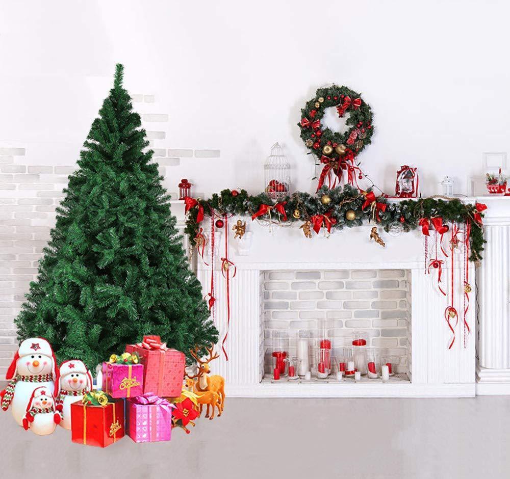 LUCKYERMORE 6ft Premium Spruce Artificial Christmas Tree with 800 Branch Tips Metal Stand, Green