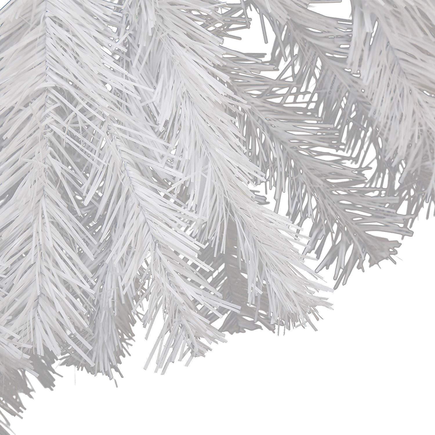 6ft Premium Artificial Christmas Spruce Tree 800 Branch Tips w/Metal Stand, White