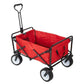 LUCKYERMORE 220 lbs Capacity Folding Wagon Collapsible Garden Utility Cart Camping Outdoor