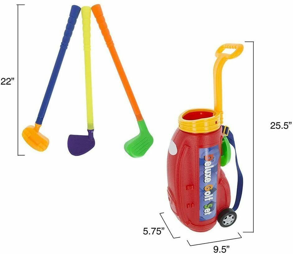 Kid's Mini Golf Training Set Outdoor Toy Sports Parent Play Set Gift New