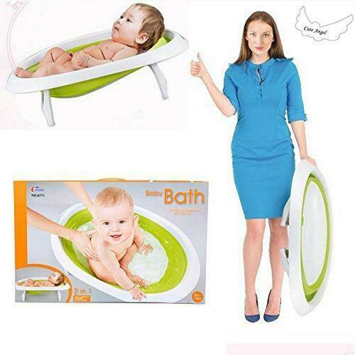 Collapsible Baby Bath Tub Shower Safety Soft Comfy Newborn Infant Toddler - Luckyermore