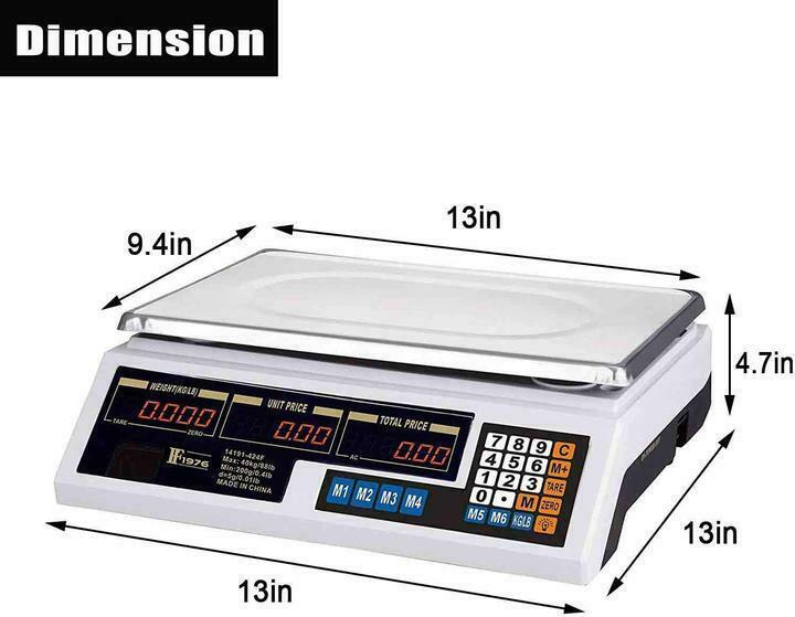 Multifunction Digital Kitchen Scale Food Meat Weight Tool Computing LCD - Luckyermore