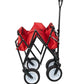LUCKYERMORE 220 lbs Capacity Folding Wagon Collapsible Garden Utility Cart Camping Outdoor