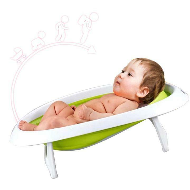 Collapsible Baby Bath Tub Shower Safety Soft Comfy Newborn Infant Toddler - Luckyermore