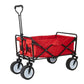 LUCKYERMORE 220 lbs Capacity Folding Wagon Collapsible Garden Utility Cart Camping Outdoor