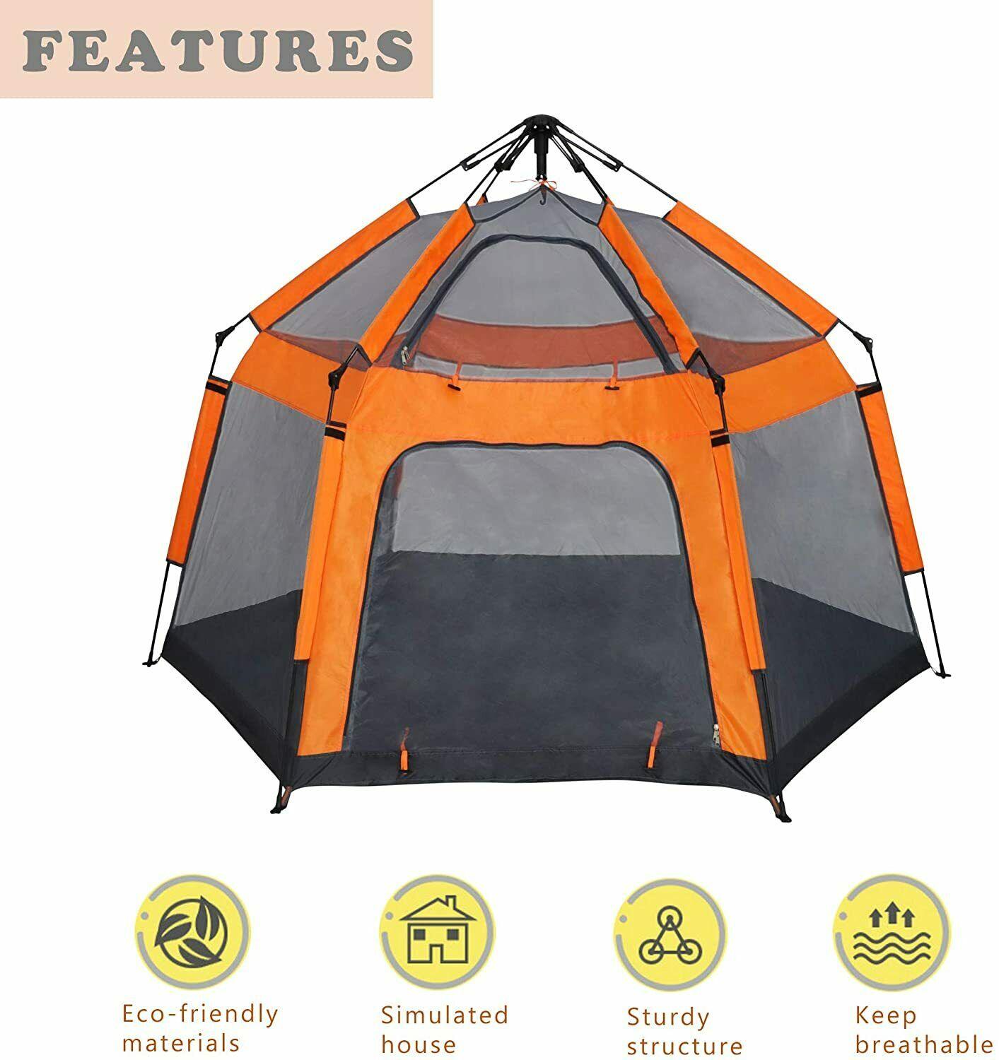 Luckyermore Pop Up Kids Play Tent Portable PlayHouse Camping beach Indoor Game Toys